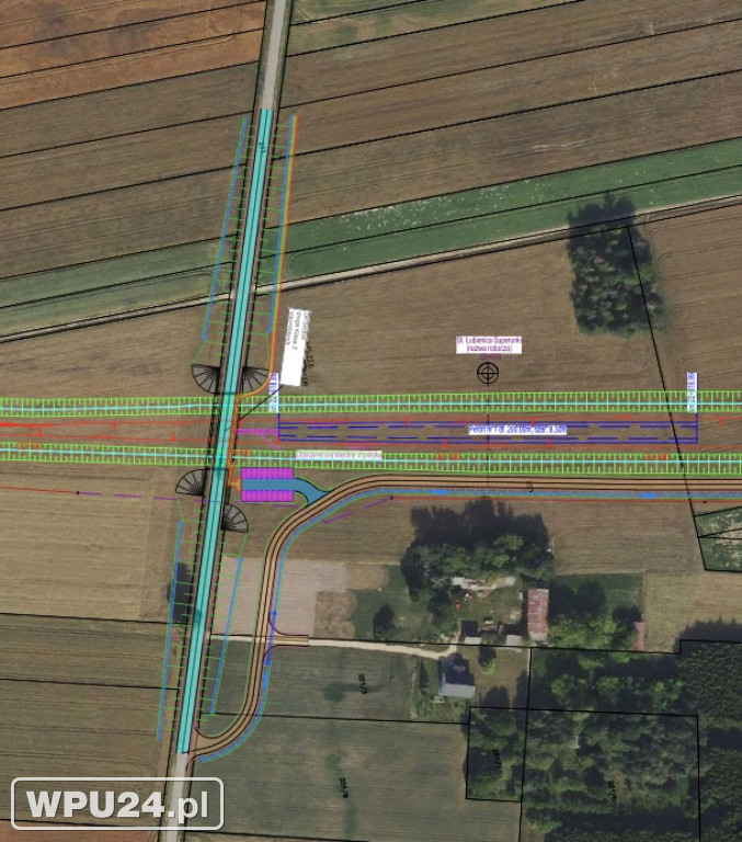 Projekt przebiegu kolei przez Pułtusk