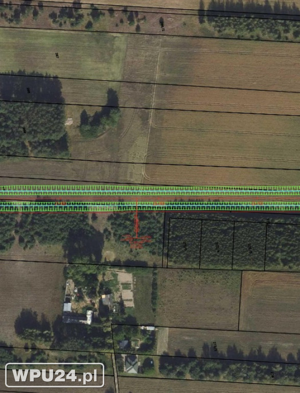 Projekt przebiegu kolei przez Pułtusk