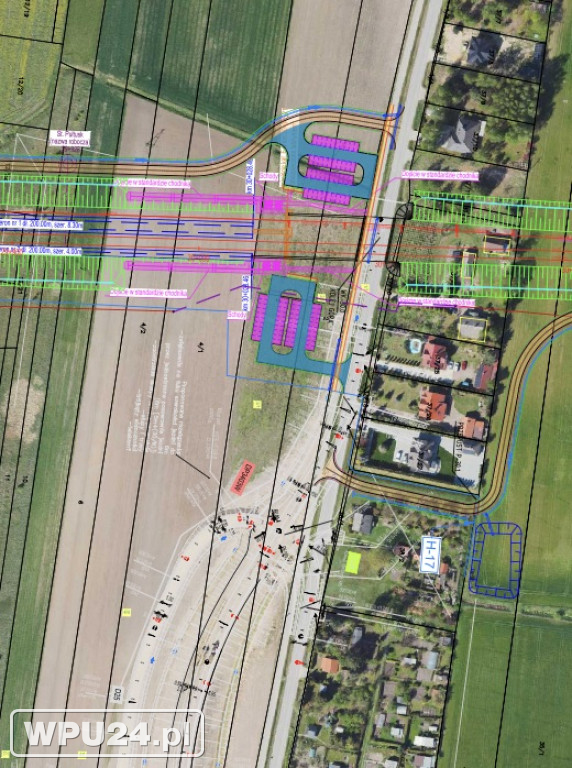 Projekt przebiegu kolei przez Pułtusk
