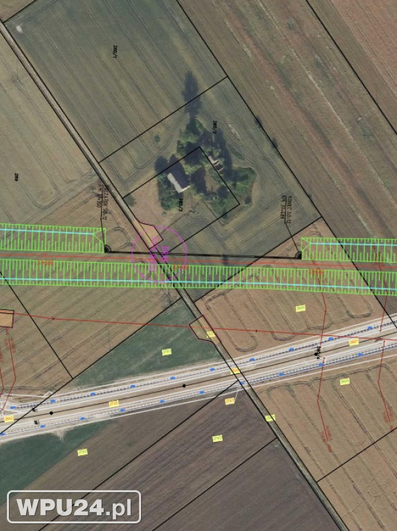 Projekt przebiegu kolei przez Pułtusk