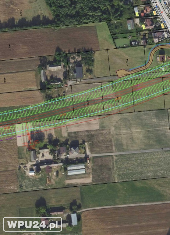 Projekt przebiegu kolei przez Pułtusk