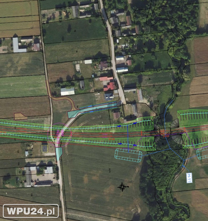 Projekt przebiegu kolei przez Pułtusk