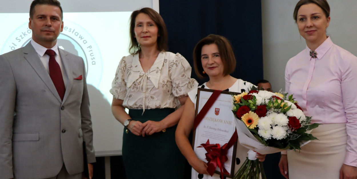 Pożegnanie Dyrektor ZS im. Bolesława Prusa