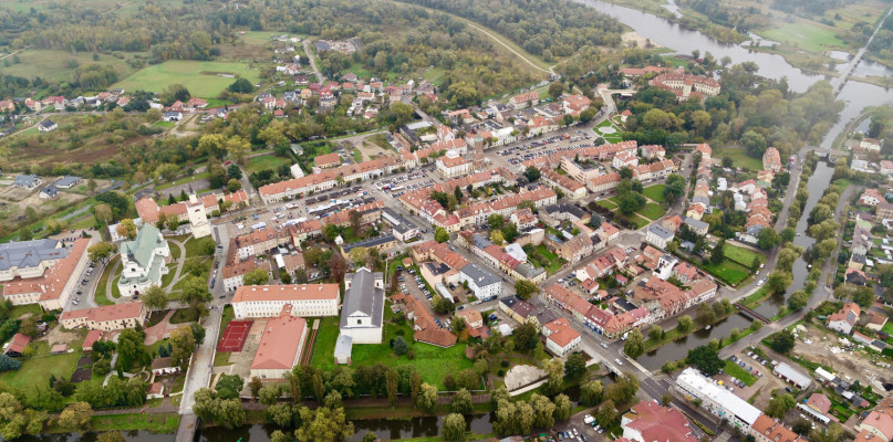 Pułtusk z lotu ptaka