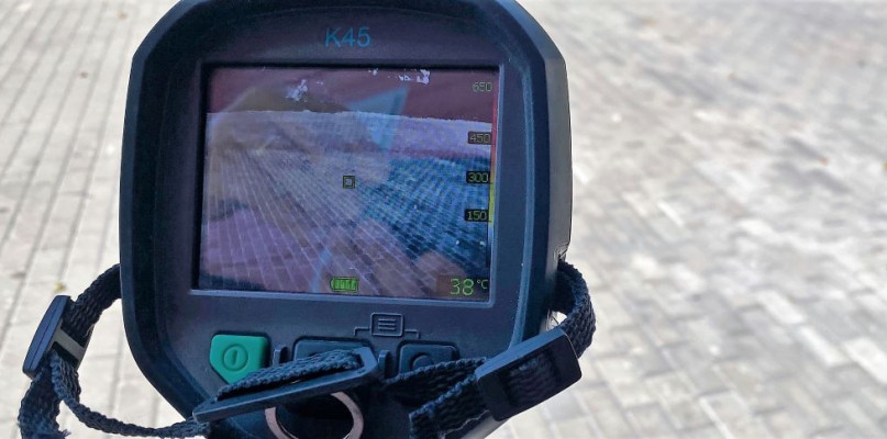 Kamera termowizyjna potwierdziła, że obszar powiatu pułtuskiego znalazł w najwyższej, "czerwonej" strefie temperaturowej