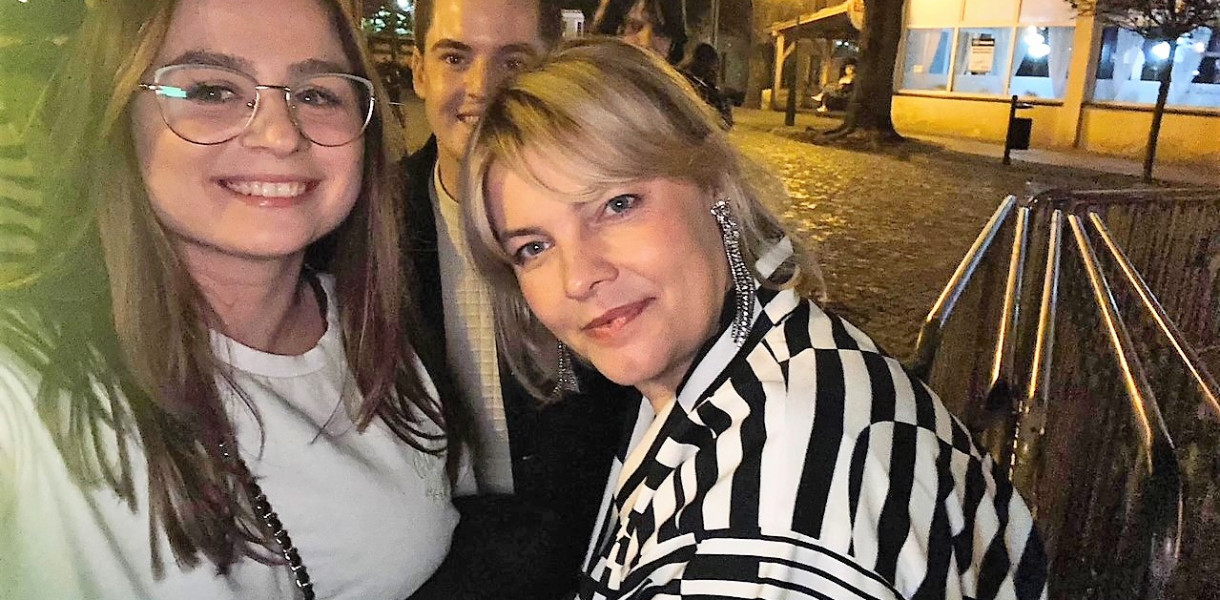 Ania z mieszkańcami Pułtuska