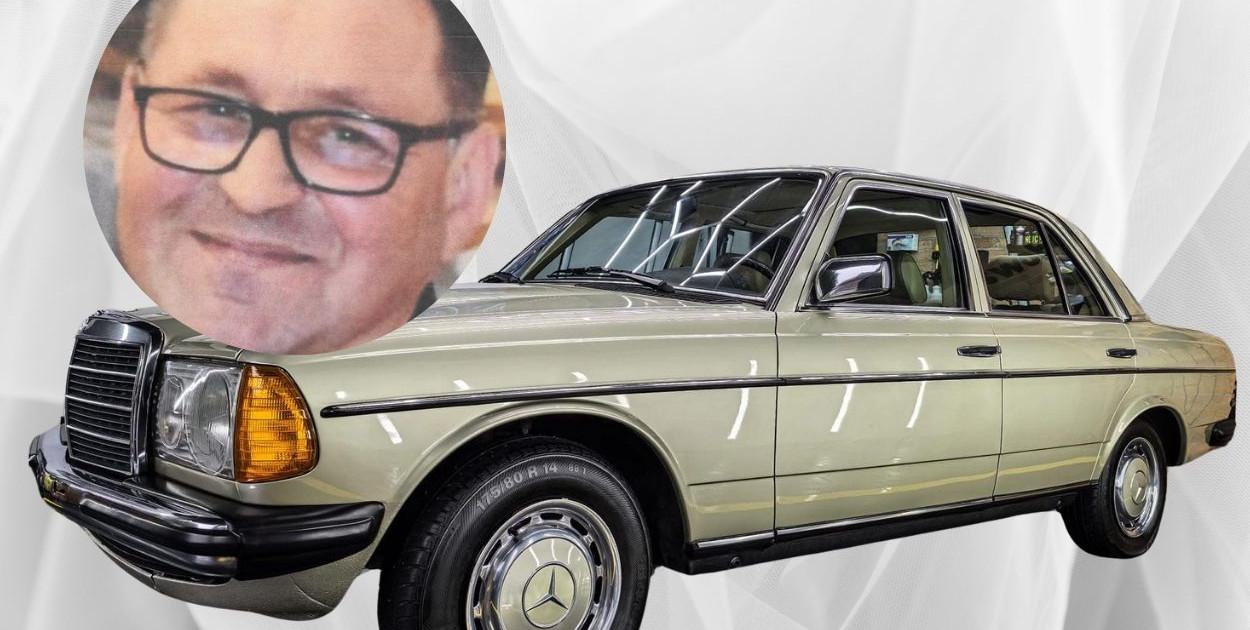 Mercedes W123 koloru oliwkowego należący do zaginionego Tomasza Nizgorskiego widziany w Pułtusku