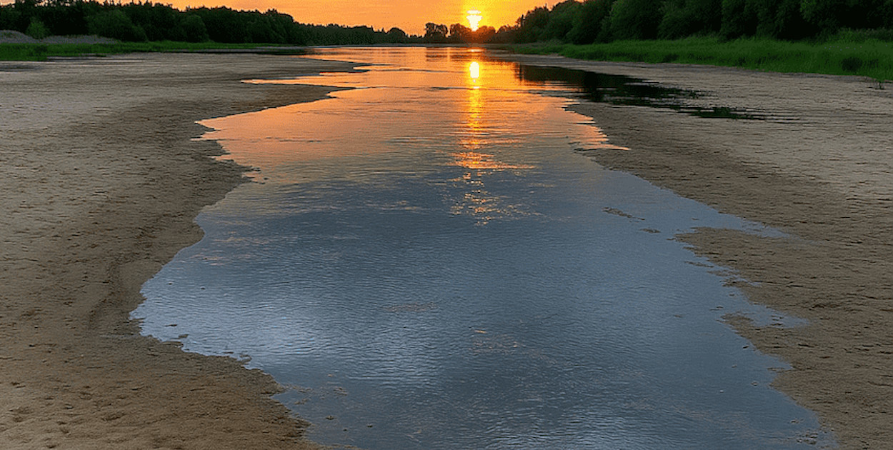 Czy tak może wyglądać Narew w Pułtusku?