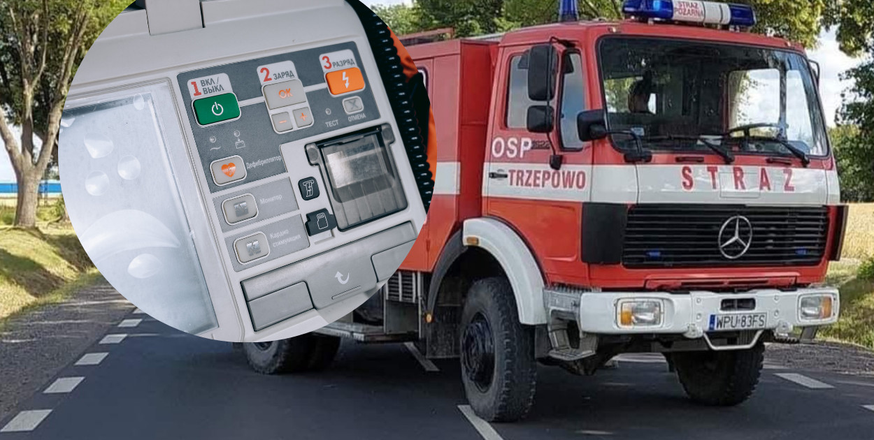 Strażacy OSP Trzepowo apelują o pomoc – chcą kupić defibrylator AED