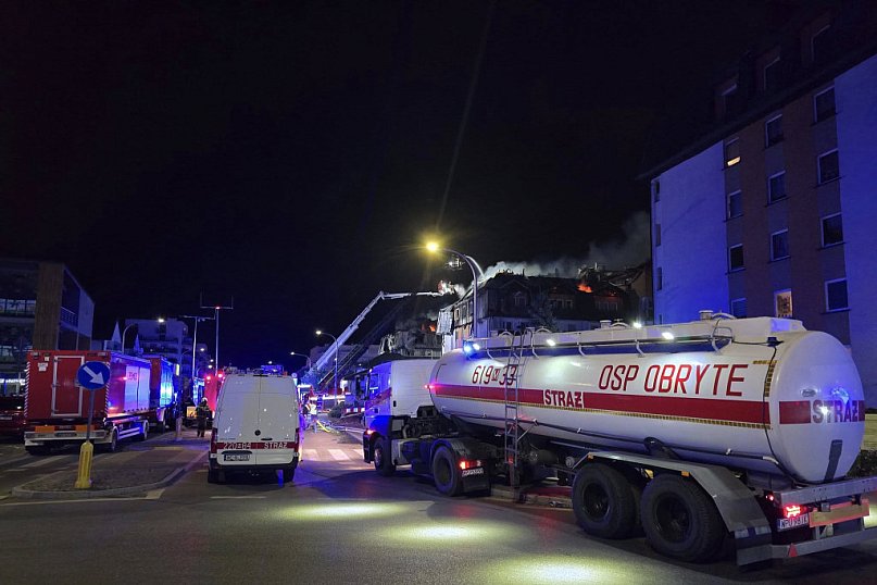 Tak wyglądał pożar w Ząbkach