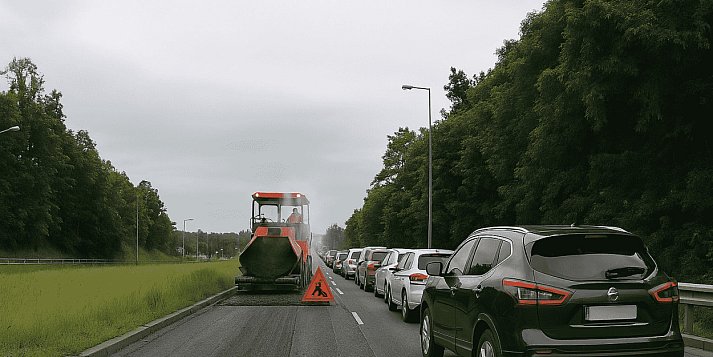 Prace drogowe mogą wydłużyć czas jazdy z Pułtuska do Warszawy