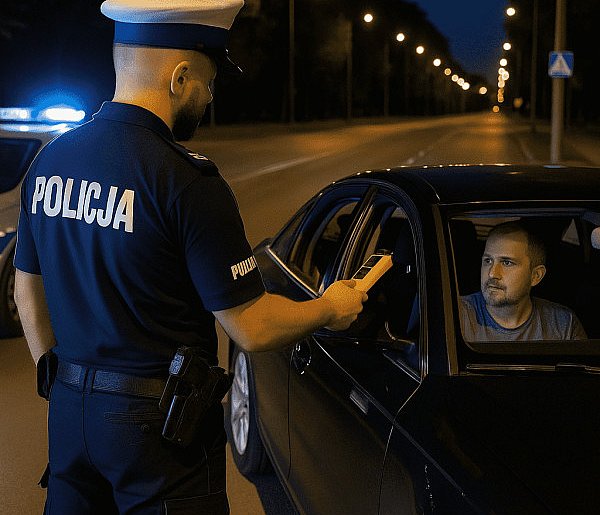 „Zaszalał na drodze” – szybka akcja pułtuskiej policji-30463