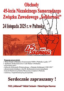 45 lat pułtuskiej Solidarności