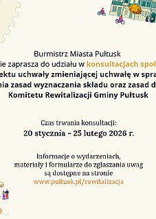 Zapraszamy do udziału w konsultacjach społecznych
