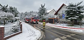 Poranny alarm na Popławach