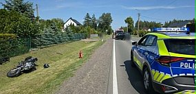 Kolejny wypadek motocyklowy w regionie
