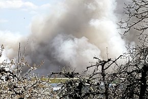 Groźny pożar pod Pułtuskiem – straty w Sanimax