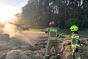 Pożary i wypadek w powiecie pułtuskim. Są ranni