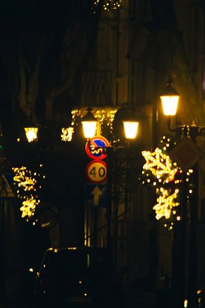 Pułtusk rozświetlony iluminacjami-1963