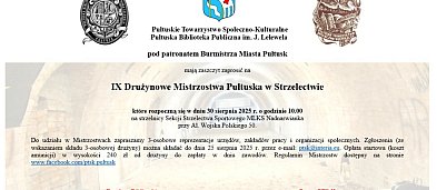 IX Drużynowe Mistrzostwa Pułtuska w Strzelectwie-195941