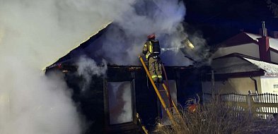 Wybuch i pożar w domu