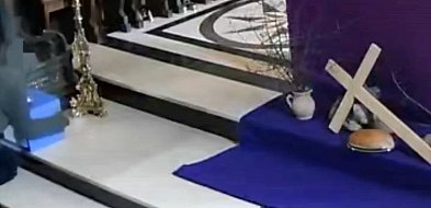 Ukradł datki z kościoła. Nagrała go kamera