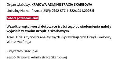 Oszuści podszywają się pod KAS i urzędy skarbowe