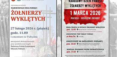Trzy dni pamięci w Pułtusku. Tak uczczą Żołnierzy Wyklętych