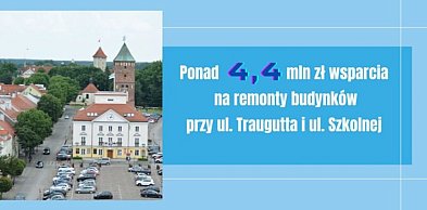 Ponad 4,4 mln zł wsparcia na remonty budynków przy ul. Traugutta i Szkolnej