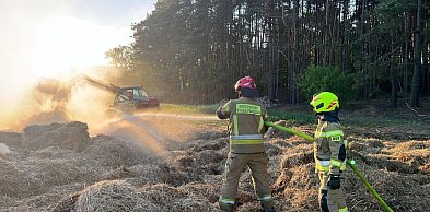 Pożary i wypadek w powiecie pułtuskim. Są ranni