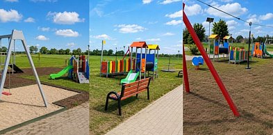Zakończono budowę placu zabaw przy świetlicy wiejskiej w Lipie