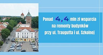 Ponad 4,4 mln zł wsparcia na remonty budynków przy ul. Traugutta i Szkolnej