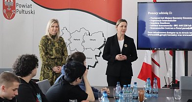 Spotkanie uczniów z Powiatowym Rzecznikiem Konsumentów