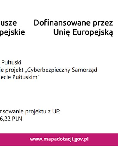Cyberbezpieczny Samorząd w Powiecie Pułtuskim