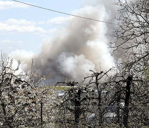 Groźny pożar pod Pułtuskiem – straty w Sanimax
