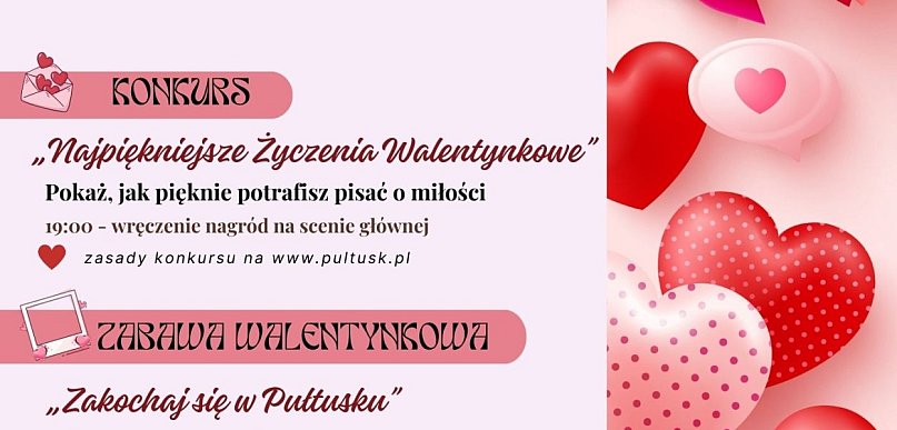 Konkurs „Najpiękniejsze Życzenia Walentynkowe” – zapraszamy do udziału!