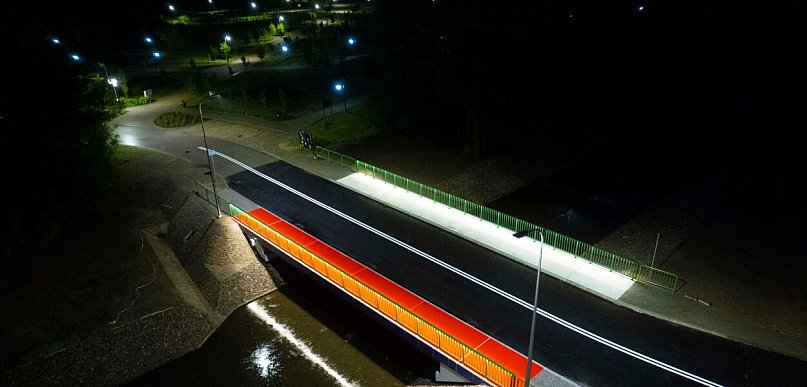 W Ciechanowie otwarto nowy most na rzece Łydyni