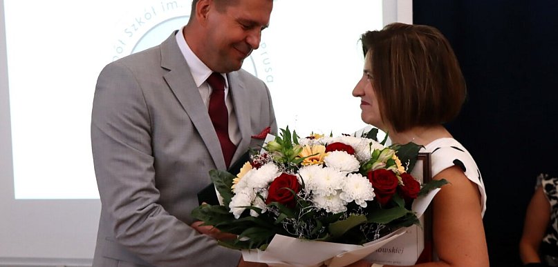 Pożegnanie Dyrektor ZS im. Bolesława Prusa Doroty Orłowskiej