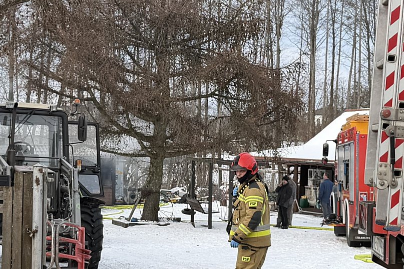 Dramatyczny pożar w Gródku Rządowym