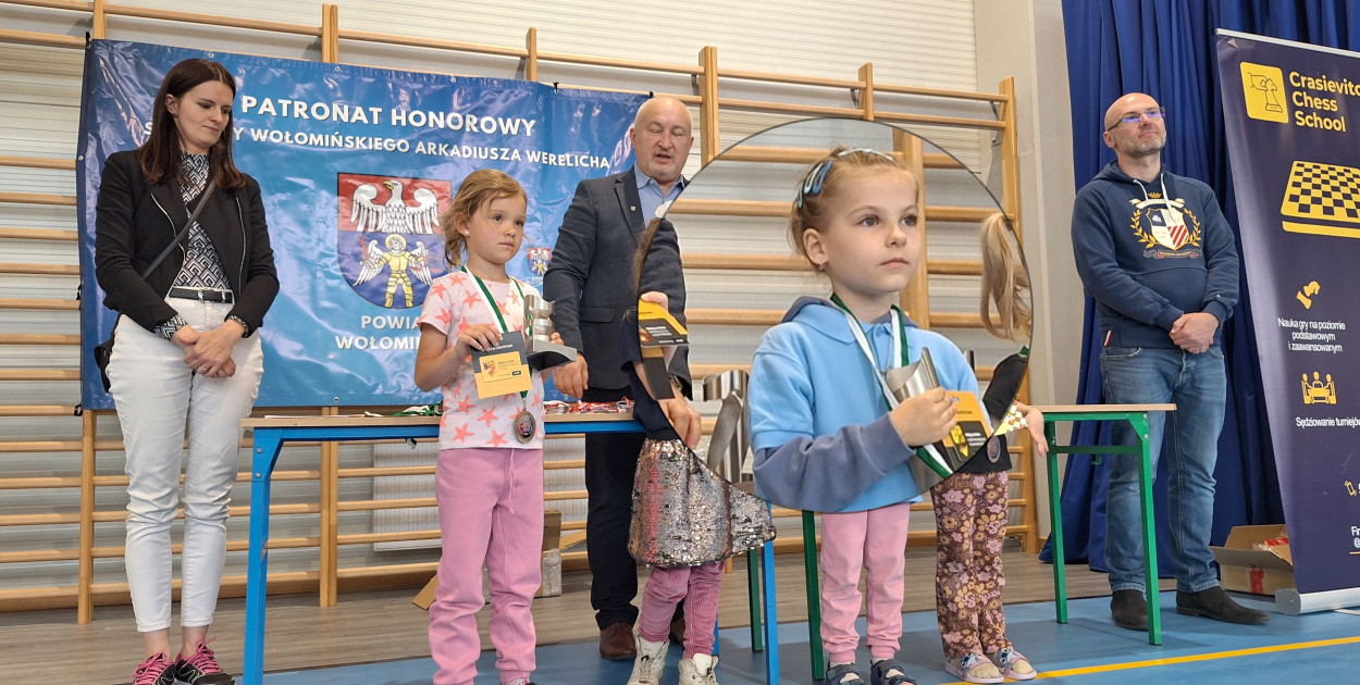 Antonina Dąbrowska z Pułtuska z tytułem Mistrzyni Mazowsza Przedszkolaków w szachach