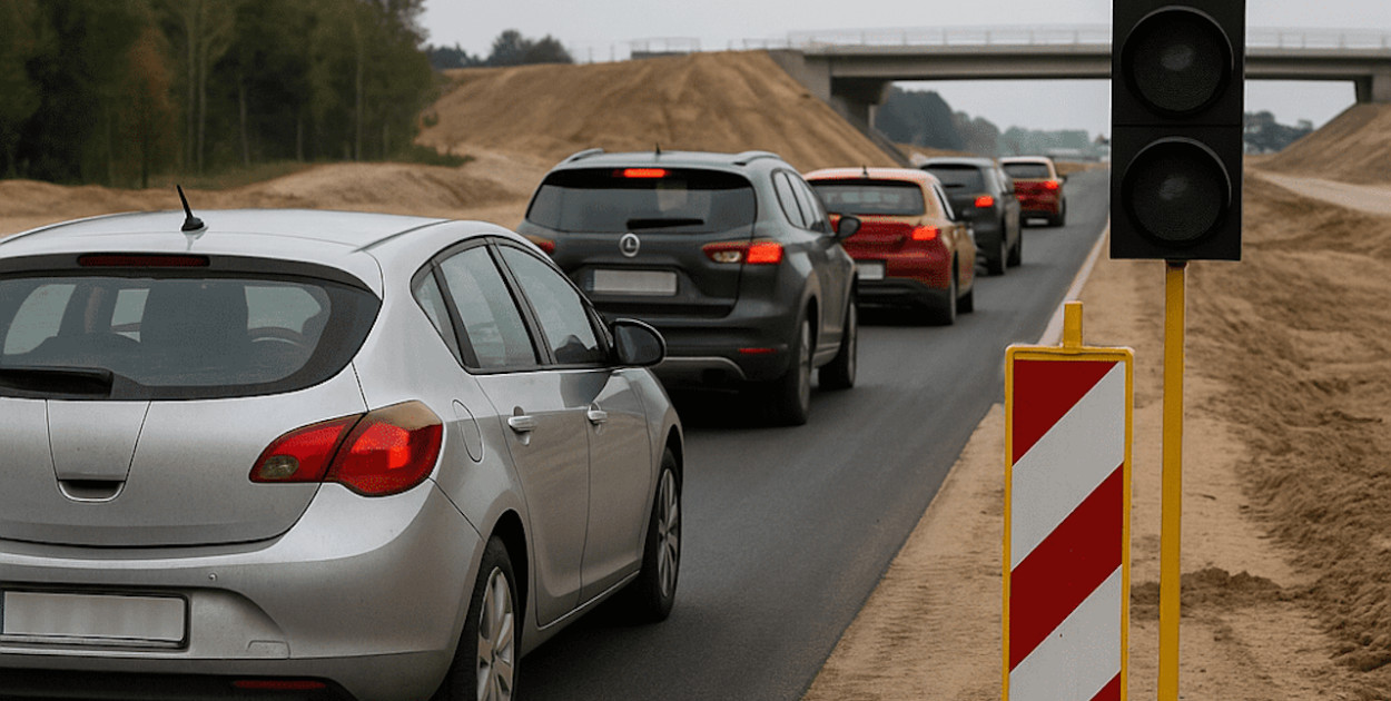 Nowa organizacja ruchu – budowa obwodnicy Pułtuska powoduje utrudnienia