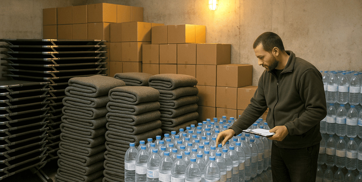 Nowy magazyn kryzysowy – strategiczna inwestycja powiatu pułtuskiego dla bezpieczeństwa mieszkańców/ AI