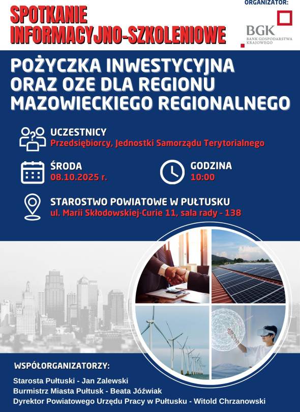 Spotkanie informacyjno - szkoleniowe