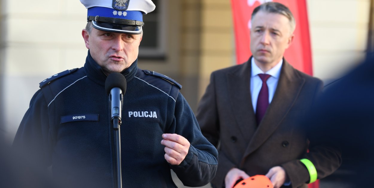 Komisarz Robert Bojarski z Wydziału Ruchu Drogowego Komendy Stołecznej Policji fot Michał Słaby