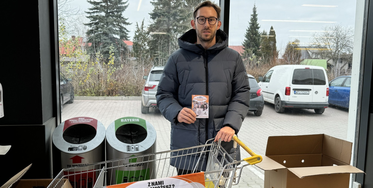 Marcin Michalski zachęca do udziału w pułtuskiej akcji/ Zdjęcie z FB M.Michalski