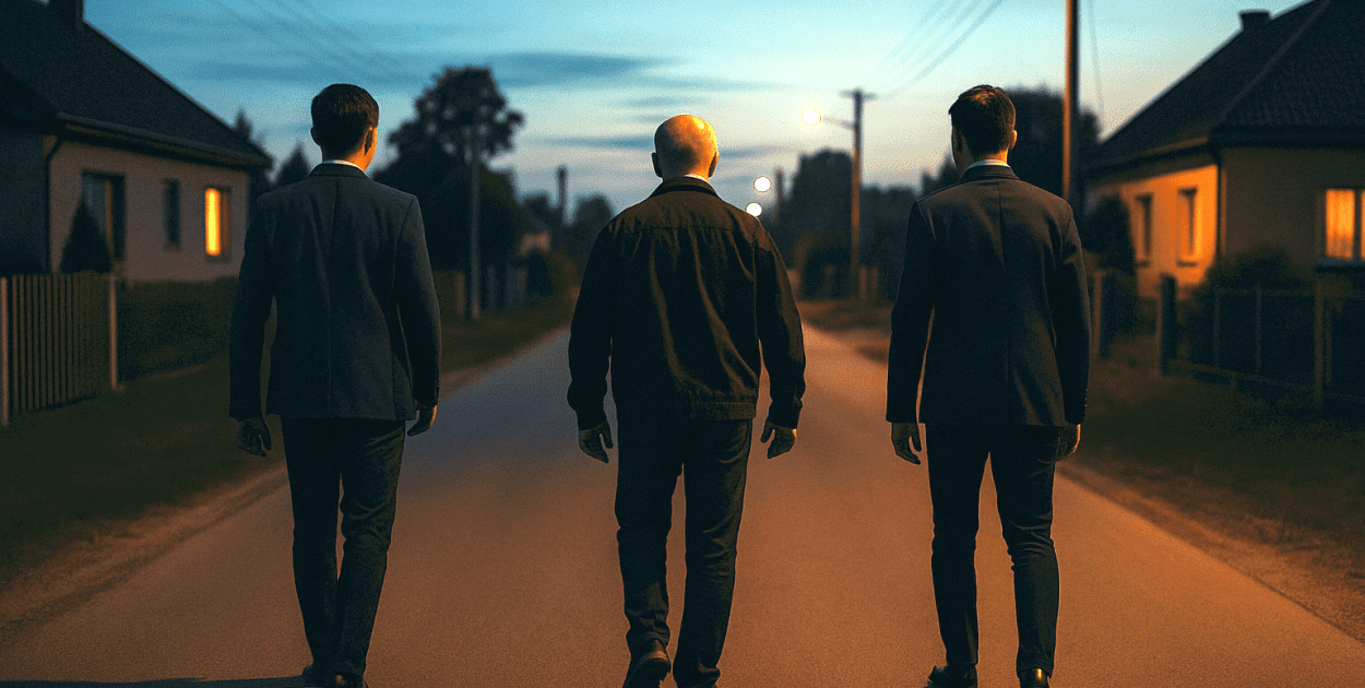 Nieznani mężczyźni odwiedzają domy w Pniewie, wzbudzając niepokój mieszkańców