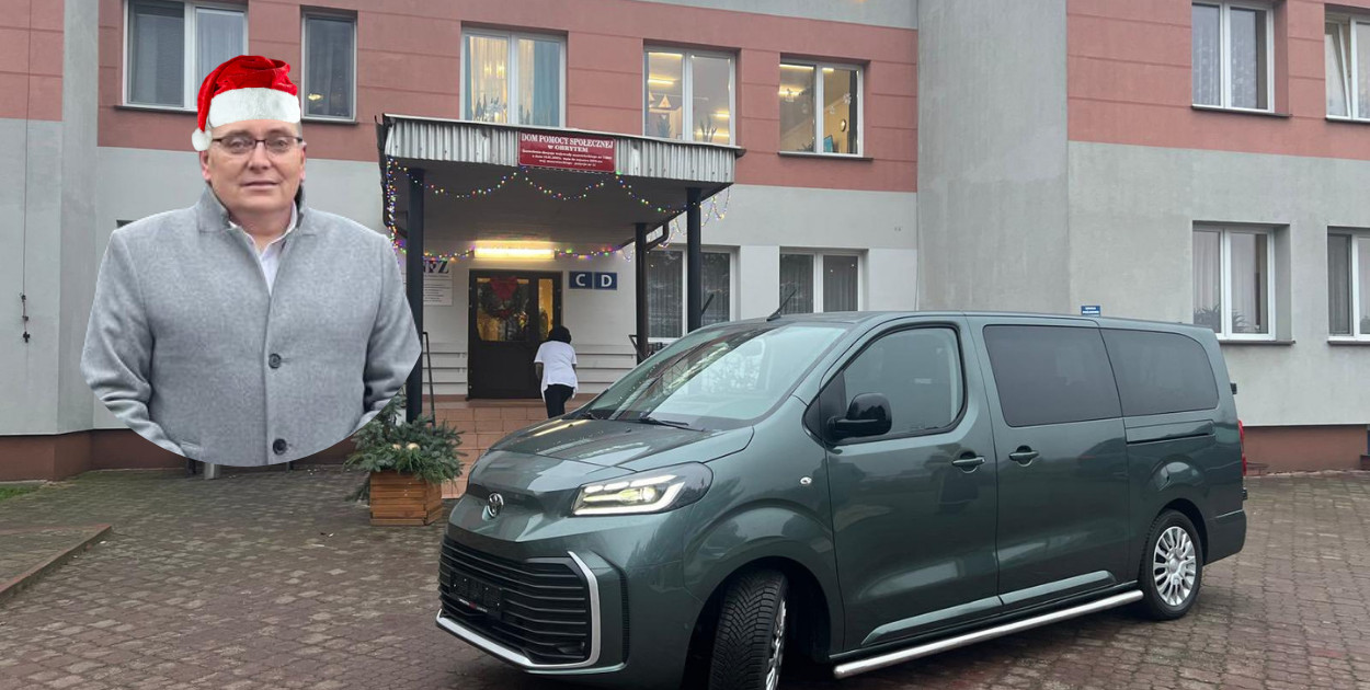 Nowa Toyota Proace Verso w DPS Obryte – prezent od św. Mikołaja w wersji lokalnej