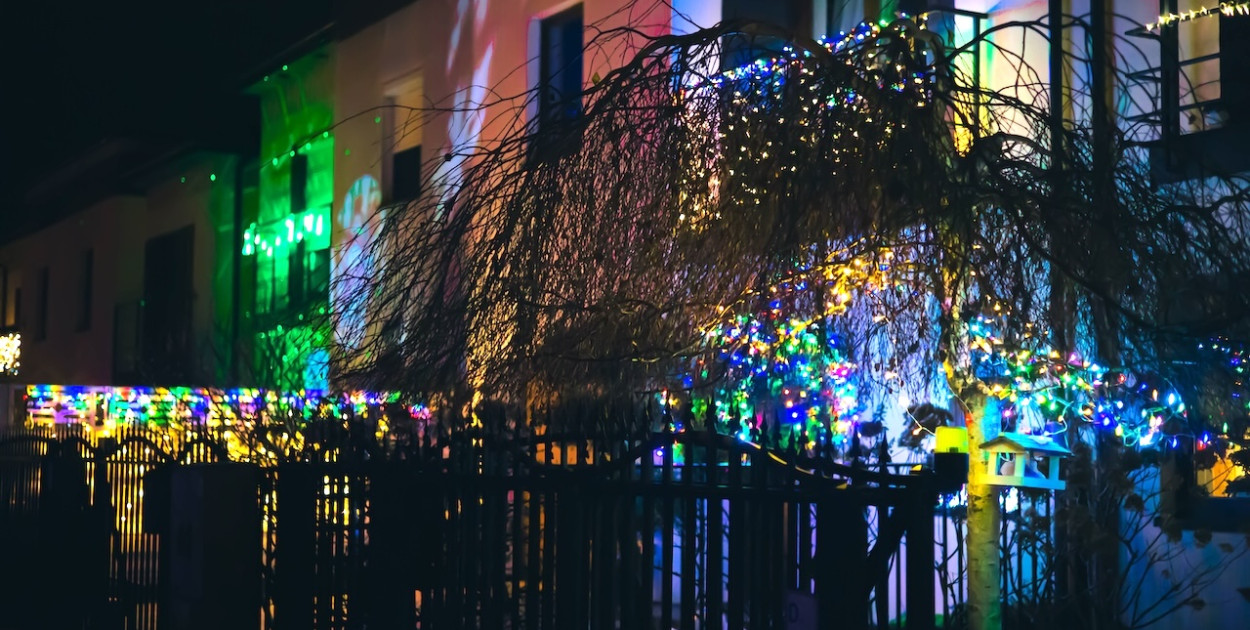 Świąteczne lampki w Pułtusku