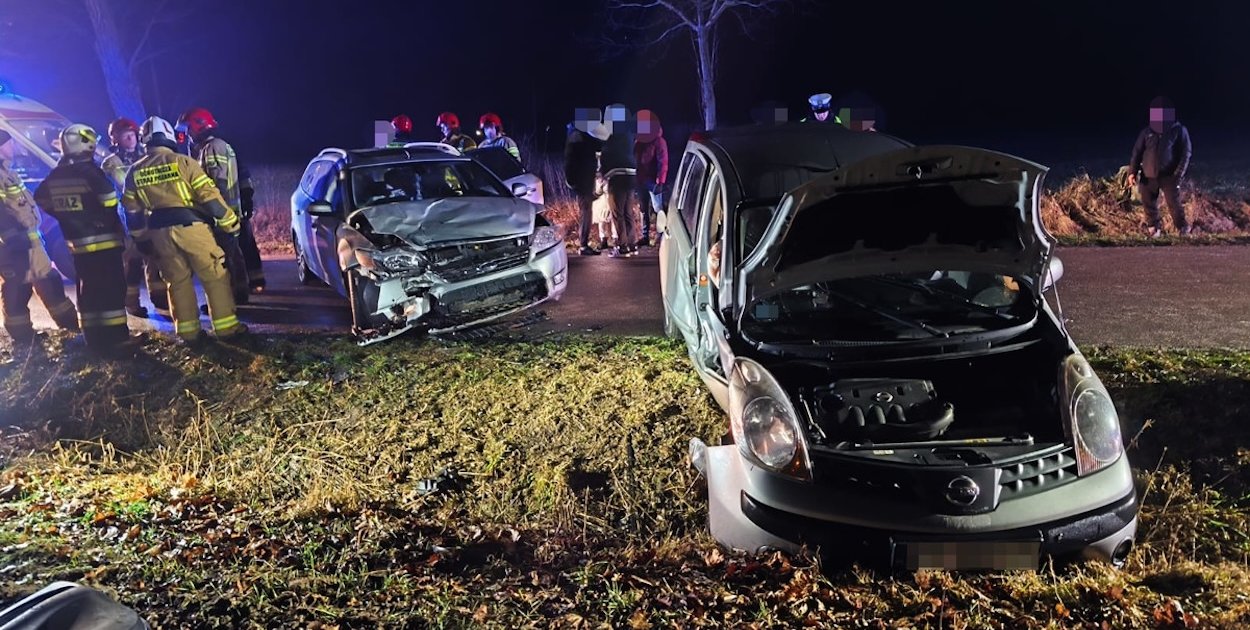 Wypadek w miejscowości Ligówko (pow. sierpecki)