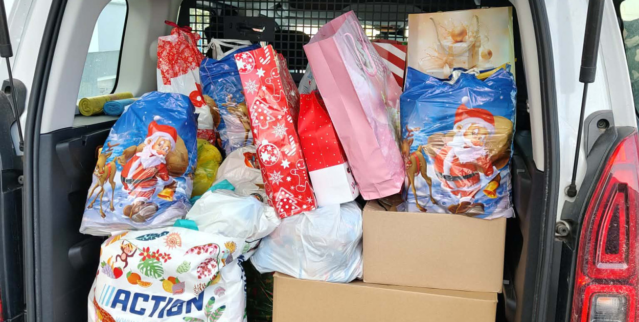 Paczki zebrane w ramach akcji „Paczuszka dla Maluszka” w Gminie Zatory/ Zdjęcie: UG